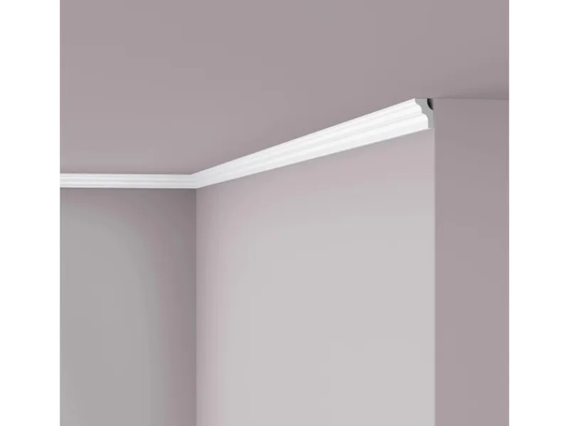 NOEL & MARQUET NMC E NOMASTYL Eckleiste Zierleiste Stuckleiste 2 m 200 cm x 1,7 cm x 2,5 cm Weiß