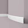 Discount NOEL & MARQUET NMC FL2 Flex WALLSTYL Flexible Sockelleiste Zierleiste Stuckleiste 2 m 200 cm x 1,5 cm x 12 cm Weiß