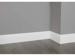 Clearance NOEL & MARQUET NMC FL17 WALLSTYL Sockelleiste Zierleiste Stuckleiste 2 m 200 cm x 1,8 cm x 17 cm Weiß