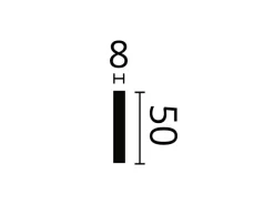 NOEL & MARQUET NMC FL10 WALLSTYL Sockelleiste Zierleiste Stuckleiste 2 m 200 cm x 0,8 cm x 5 cm Weiß