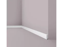 NOEL & MARQUET NMC FT1F WALLSTYL Sockelleiste Zierleiste Wandleiste Friesleiste 2 m 200 cm x 1,3 cm x 3,8 cm Weiß