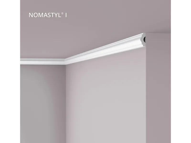 Clearance NOEL & MARQUET NMC I NOMASTYL Eckleiste Zierleiste Stuckleiste 2 m 200 cm x 1,6 cm x 3,8 cm Weiß