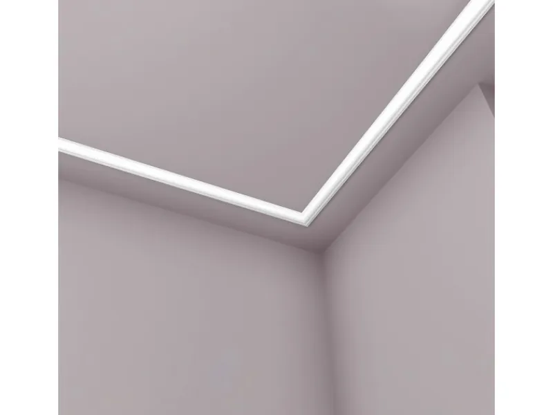 NOEL & MARQUET NMC O NOMASTYL Eckleiste Zierleiste Stuckleiste 2 m 200 cm x 2 cm x 4 cm Weiß