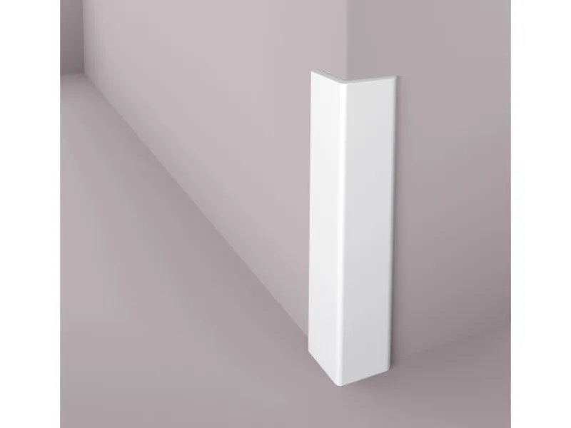 NOEL & MARQUET NMC WE1 WALLSTYL Kantenschutz-Profil Zierleiste Stuckleiste 2 m 200 cm x 3 cm x 3 cm Weiß