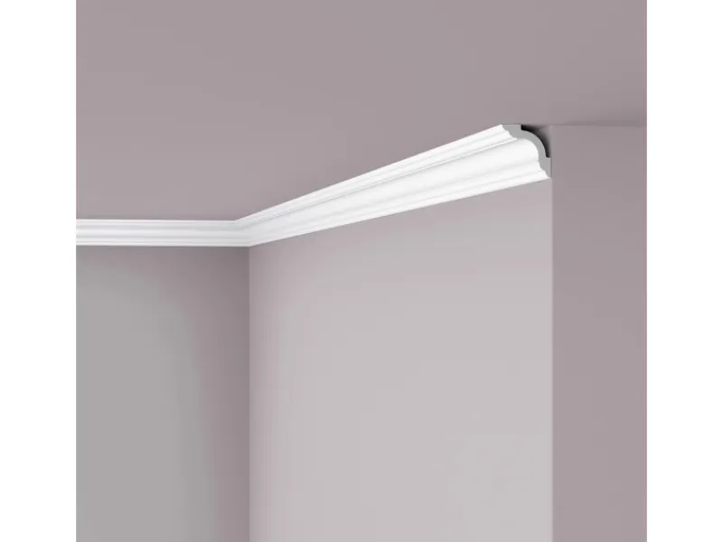 NOEL & MARQUET NMC WT5 WALLSTYL Eckleiste Zierleiste Stuckleiste 2 m 200 cm x 5,2 cm x 5,2 cm Weiß