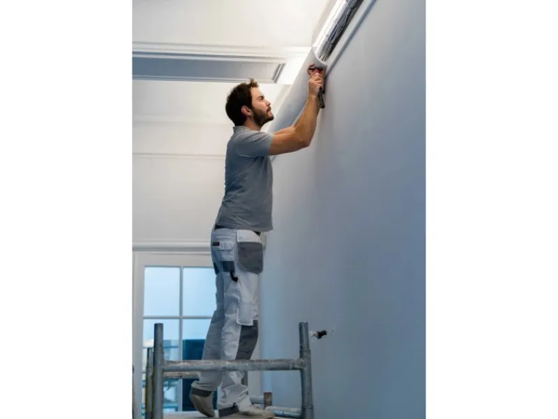 Sale NOEL & MARQUET NMC WT3 WALLSTYL Eckleiste Zierleiste Stuckleiste für Indirekte Beleuchtung 2 m 200 cm x 11 cm x 8 cm Weiß