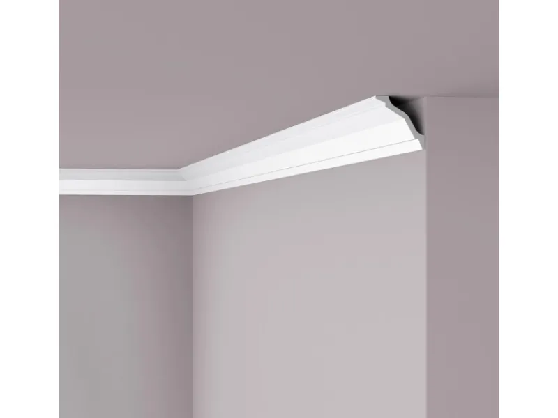 NOEL & MARQUET NMC WT26 WALLSTYL Eckleiste Zierleiste Stuckleiste 2 m 200 cm x 7,5 cm x 7,5 cm Weiß