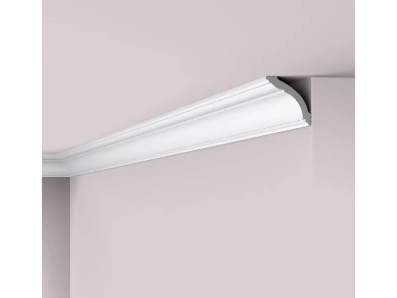 NOEL & MARQUET NMC WT15 WALLSTYL Eckleiste Deckenleiste Zierleiste Stuckleiste 2 m 200 cm x 7 cm x 7 cm Weiß
