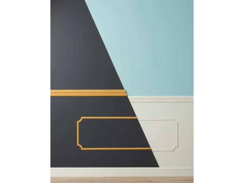 Clearance NOEL & MARQUET NMC Z13 ARSTYL Wand- und Friesleiste Zierleiste Stuckleiste 2 m 200 cm x 2,2 cm x 8 cm Weiß