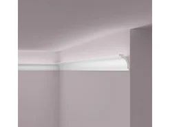NOEL & MARQUET NMC Z16 ARSTYL Eckleiste Zierleiste Stuckleiste für Indirekte Beleuchtung 2 m 200 cm x 5 cm x 7 cm Weiß