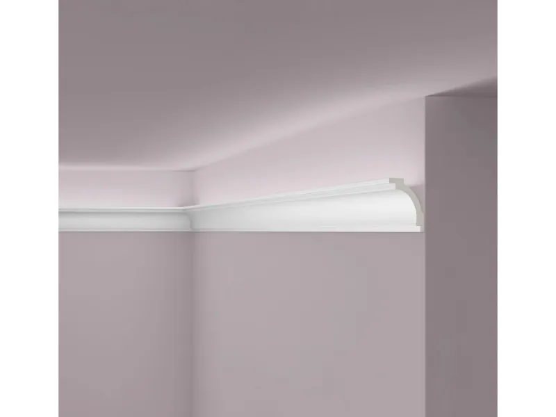 NOEL & MARQUET NMC Z16 ARSTYL Eckleiste Zierleiste Stuckleiste für Indirekte Beleuchtung 2 m 200 cm x 5 cm x 7 cm Weiß