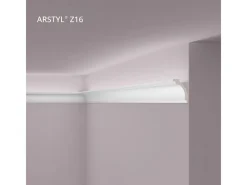 NOEL & MARQUET NMC Z16 ARSTYL Eckleiste Zierleiste Stuckleiste für Indirekte Beleuchtung 2 m 200 cm x 5 cm x 7 cm Weiß
