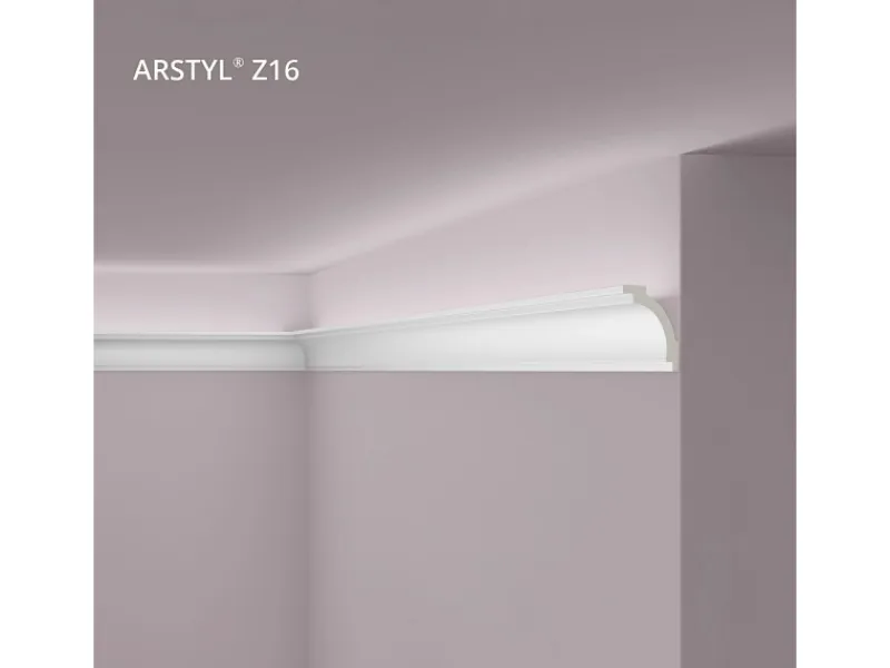 NOEL & MARQUET NMC Z16 ARSTYL Eckleiste Zierleiste Stuckleiste für Indirekte Beleuchtung 2 m 200 cm x 5 cm x 7 cm Weiß