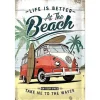 Nostalgic-Art Blechschild VW Bulli Beach 20 cm x 30 cm