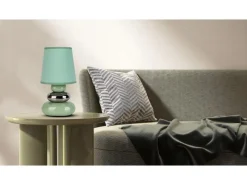 Online Näve Keramik-Tischleuchte Stoney Mint Ø 16 cm x 31 cm