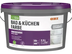 Online OBI Bad & Küchenfarbe Konservierungsmittelfrei Weiß-Matt 2,5 l