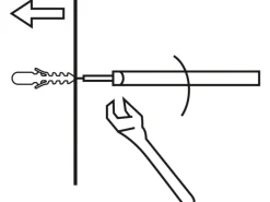 OBI Befestigungs-Pin Grau 1 cm x 1 cm x 8 cm