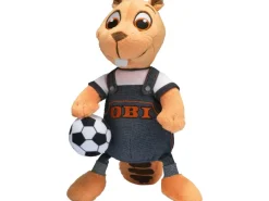 Best OBI Biber Plüschtier mit Fußball