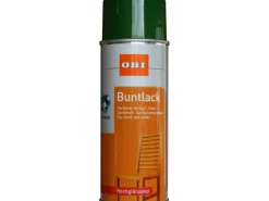Discount OBI Buntlack Spray RAL 6002 hochglänzend 400 ml Laubgrün