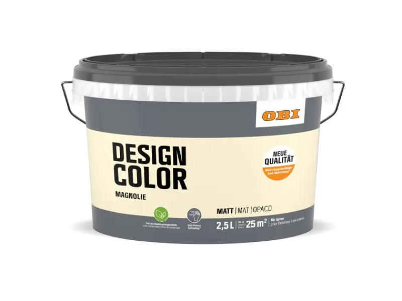 Discount OBI Design Color 2,5 l Magnolie