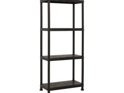 Hot OBI Kunststoffregal XS-60 Schwarz 135 cm x 60 cm x 30 cm