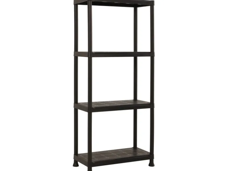 Hot OBI Kunststoffregal XS-60 Schwarz 135 cm x 60 cm x 30 cm