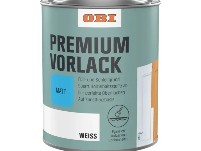 OBI Premium Vorlack Weiß matt 375 ml
