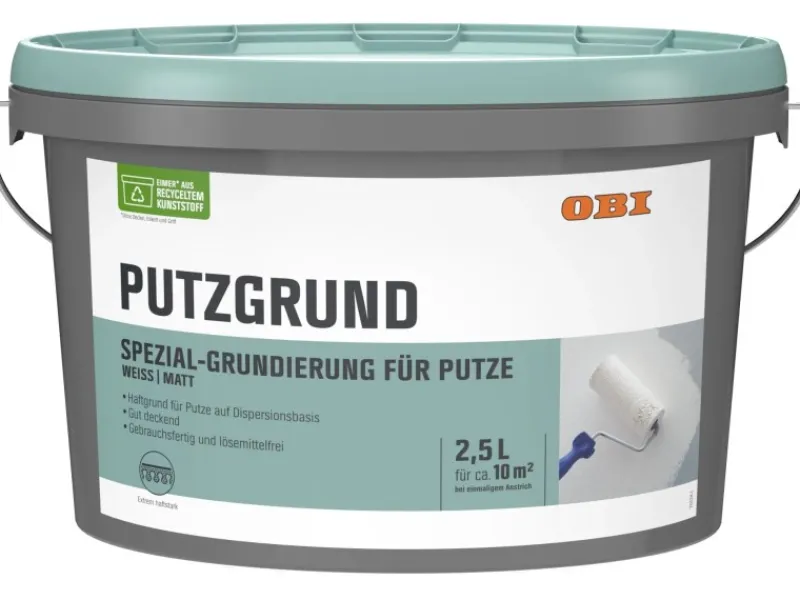 OBI Putzgrund Weiß matt 2,5 l