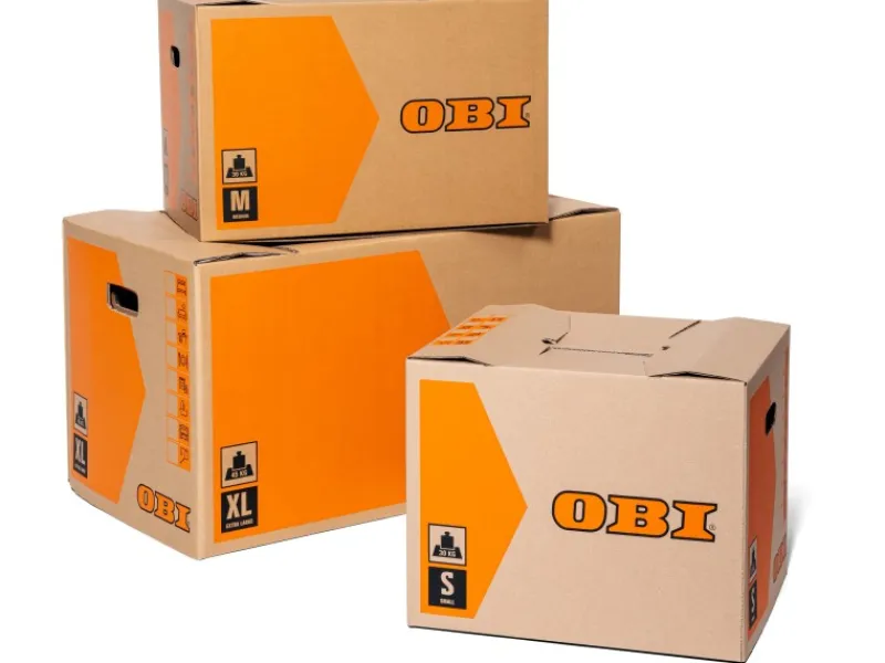 Hot OBI Umzugskarton S 50 l 30 kg 42 cm x 35 cm x 33 cm