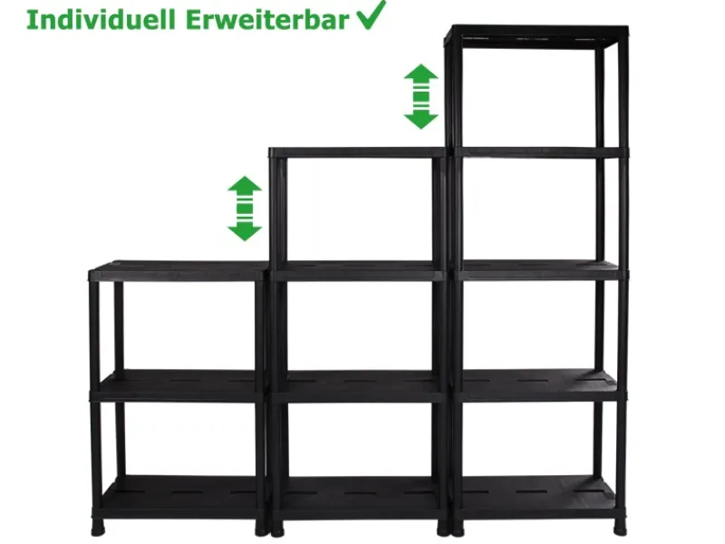 Hot Ondis24 Kunststoffregal Steckregal 60 x 30 cm Doppelpack