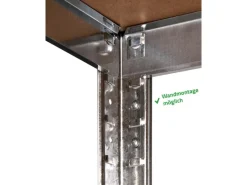 Best Ondis24 Steckregal Metallregal Basti 70 x 30 Verzinkt