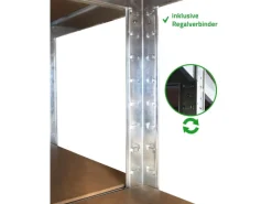 Ondis24 2x Steckregal Metallregal Thomas 90 x 40