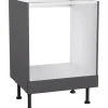 Optifit Küchen-Herdumbau Ingvar420 60 cm x 87 cm x 58,4 cm Anthrazit Matt