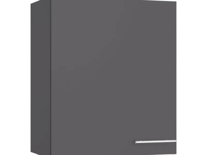 Optifit Küchen-Oberschrank Ingvar420 60 cm x 70,4 cm x 34,9 cm Anthrazit Matt