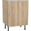 Sale Optifit Küchen-Spülenunterschrank Erik290 60 cm x 87 cm x 58,4 cm Wildeiche