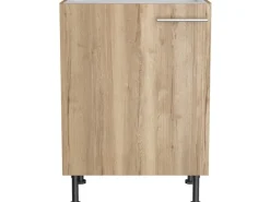 Sale Optifit Küchen-Spülenunterschrank Erik290 60 cm x 87 cm x 58,4 cm Wildeiche