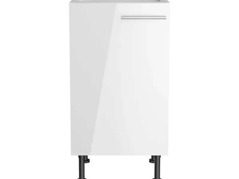 Optifit Küchen-Spülenunterschrank Rurik986 45 cm x 87 cm x 58,4 cm Weiß