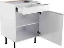 Optifit Küchen-Unterschrank Arvid986 60 cm x 87 cm x 58,4 cm Weiß