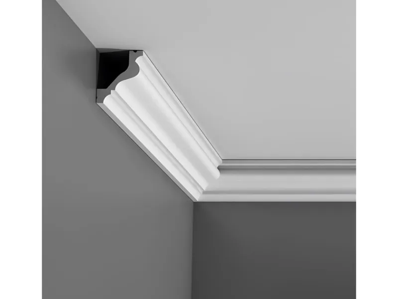 ORAC DECOR C200 LUXXUS Decken Eckleiste Profilleiste Zierleiste Stuckleiste 2 m 200 cm x 6,5 cm x 5,7 cm Weiß