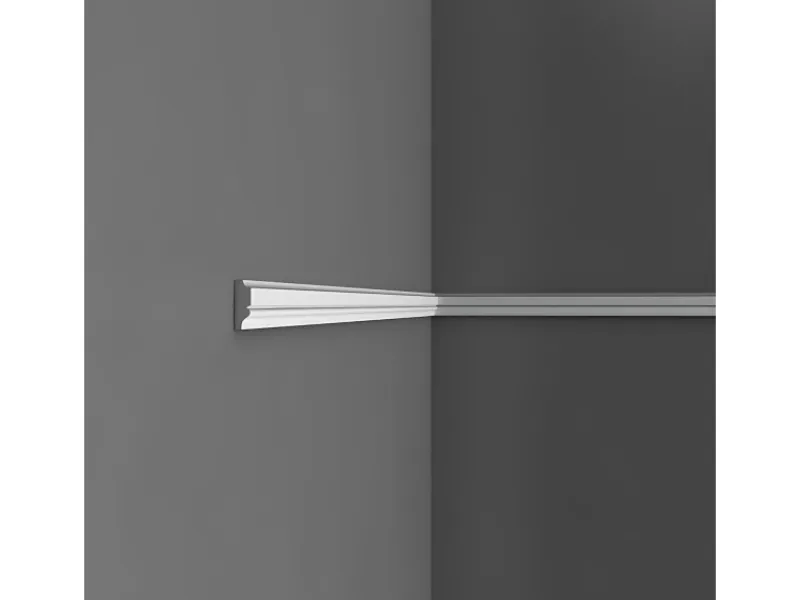 New ORAC DECOR PX116 AXXENT Profilleiste Zierleiste Wand-Dekor-Fries-Leiste 2 m 200 cm x 3,1 cm x 1 cm Weiß