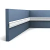 Outlet ORAC DECOR PX144 AXXENT Profilleiste Zierleiste Wand-Profil-Fries-Leiste 2 m 200 cm x 4,7 cm x 0,8 cm Weiß