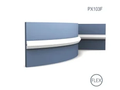 Discount ORAC DECOR PX103F AXXENT Flexible Wandleiste Zierleiste Friesleiste Weiß 2 m 200 cm x 2,5 cm x 1,2 cm Weiß