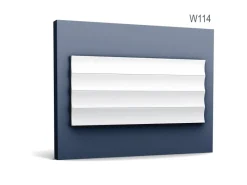 Best ORAC DECOR W114 MODERN VALLEY XL 3D Wandpaneel Zierlement 2 m 200 cm x 1,5 cm x 25,0 cm Weiß