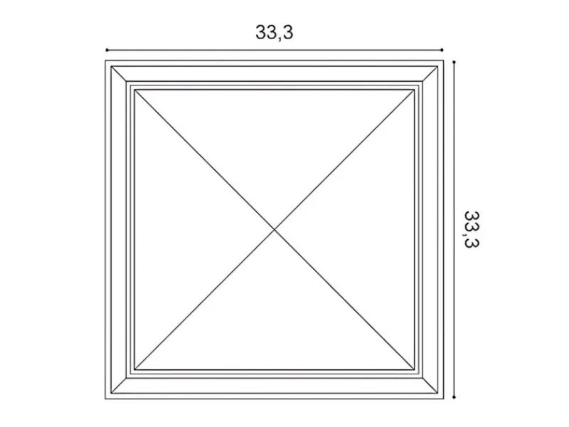 New ORAC DECOR W123-Box LUXXUS 3D Wandpaneel 1 Karton Set mit 8 Paneelen 0,89 m2 Weiß