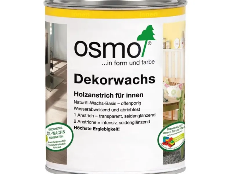 New Osmo Dekorwachs Transparent 750 ml Farblos