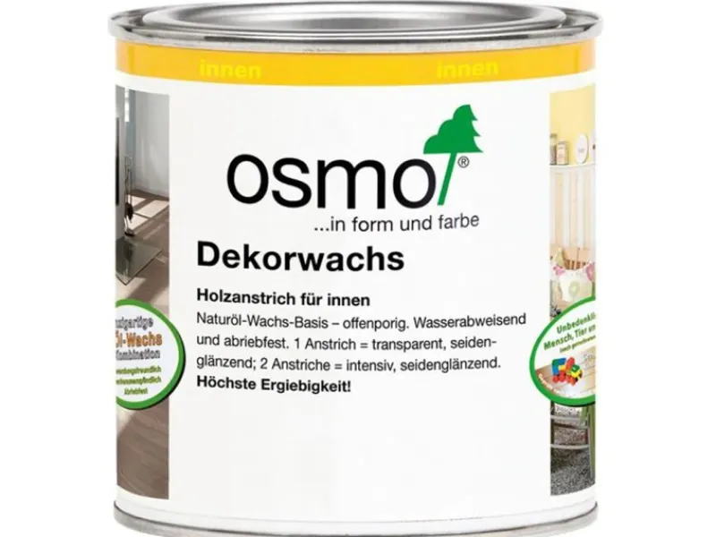 Clearance Osmo Dekorwachs Transparent Weiss 375 ml Weiß
