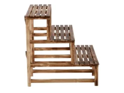 Hot Outsunny Pflanzenregal Tannenholz Verkohlt L80 x B80 x H78cm