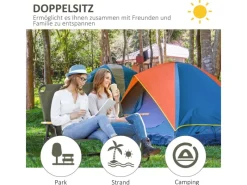 Sale Outsunny Campingstuhl Stahl Oxfordstoff 114B x 67T x 80H cm