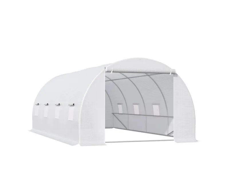 Outsunny Foliengewächshaus Pflanzenhaus 595 x 300 x 200 cm