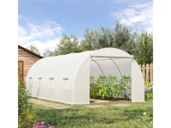 Outsunny Foliengewächshaus Pflanzenhaus 595 x 300 x 200 cm